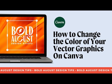 How to Change the Color of Your Vector Graphics On Canva